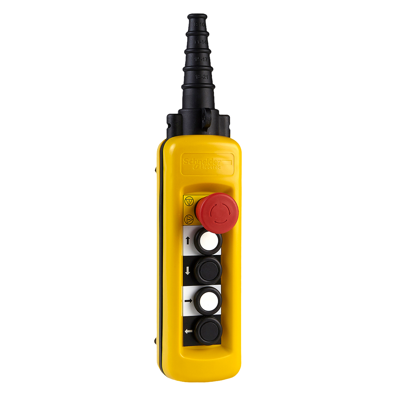 Caja Colgante Polipropileno Amarillo/Blanco/Negro/Rojo 4NA/1NC Schneider Electric