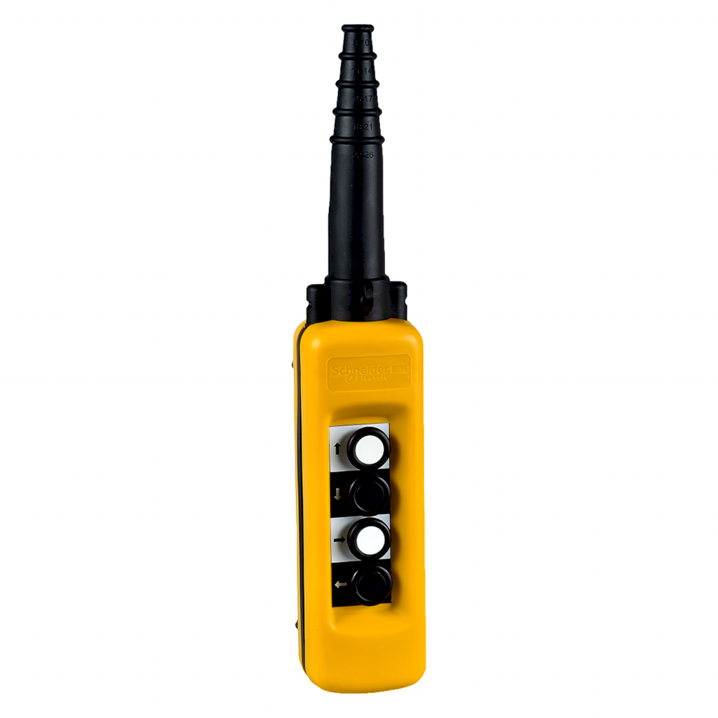 [29596] Caja Colgante Polipropileno Amarillo/Negro 4NA/4NC Schneider Electric