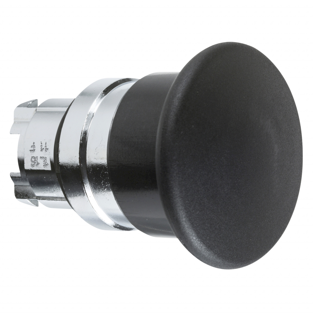 Cabezal Pulsador XB4 Hongo Metálico S/Soporte S/Retención Negro Schneider Electric