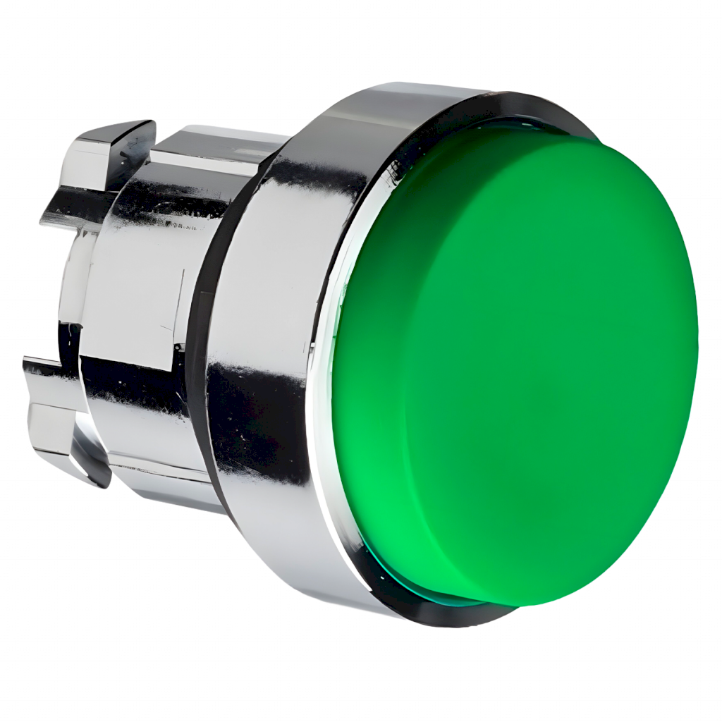 Cabezal Pulsador XB4 Metálico Salida S/Soporte S/Retención Verde Schneider Electric