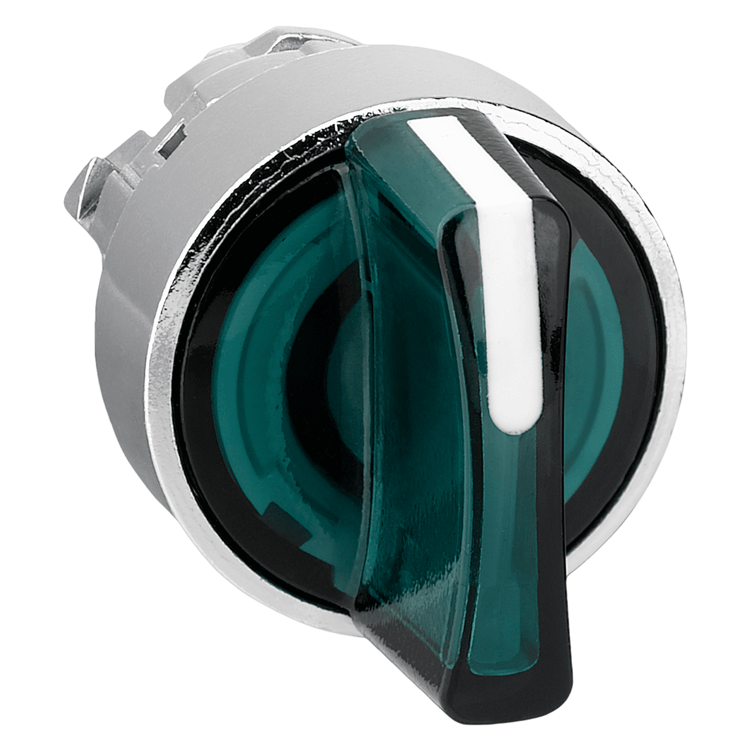 Cabezal Perilla XB4 Metálico Luminoso 3 Posiciones Fijas S/Soporte Verde Schneider Electric