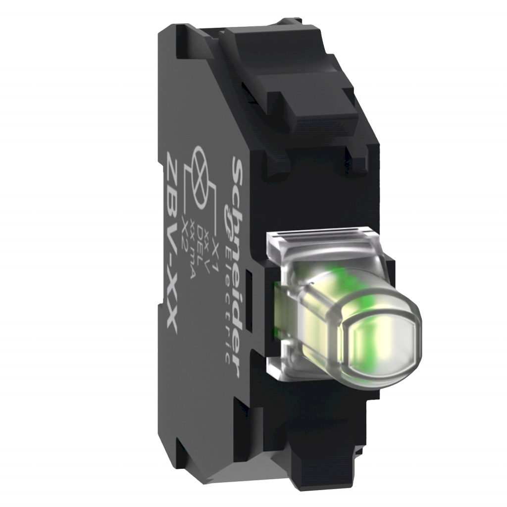 PORTALAMPARAS XB4-XB5 230VCA BLANCO ZBVM1