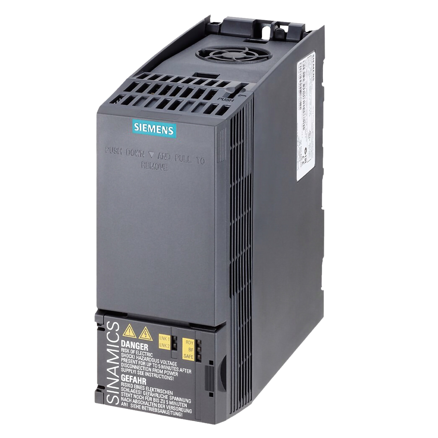 Variador G120C 380VCA LO: 0,55kW/0,75HP HO: 0,37kW/0,5HP S/Filtro PN EIP Siemens