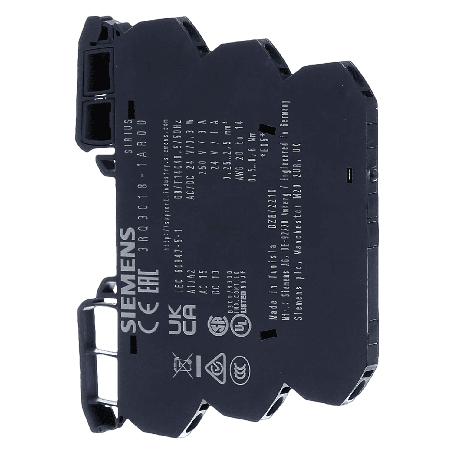 [32508] Relé PLC 1 Inversor 6,2mm E:24VCA/CC S:250V 6A Tornillo Siemens