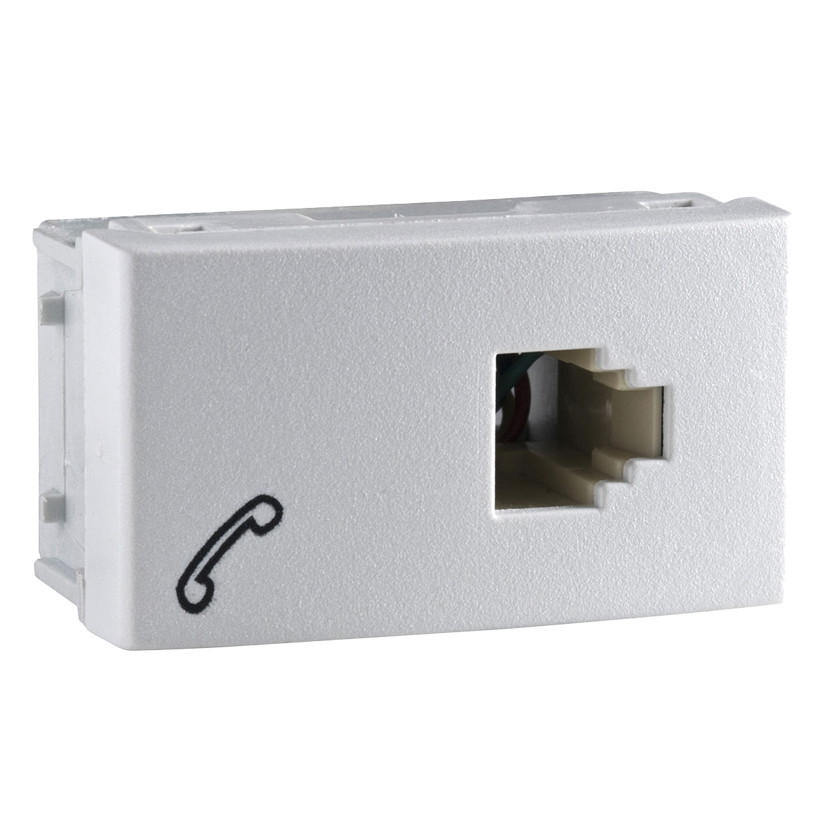 Toma Telefonico P/Zocalo RJ11 1 Módulo Ocupado Blanco Schneider Electric