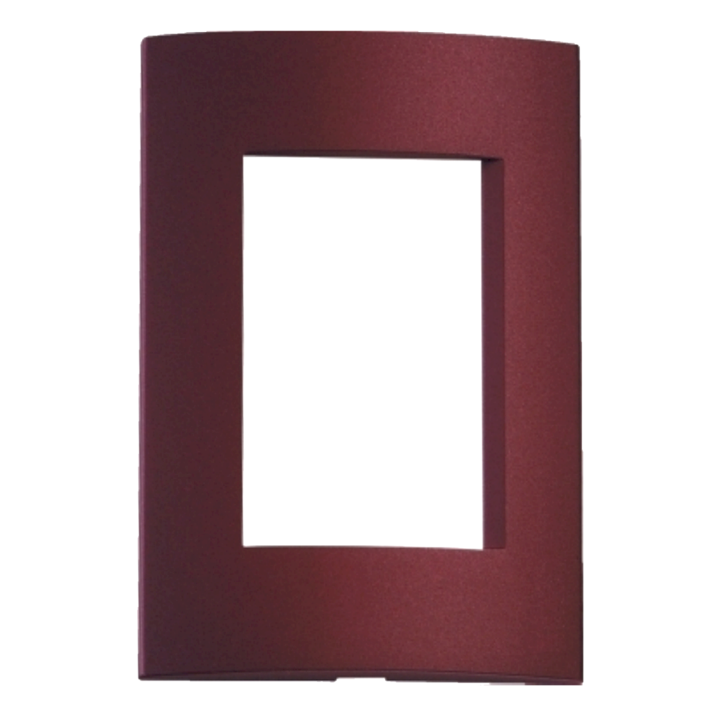 [32748] Tapa Roda 3 Módulos Roja Borgona Schneider Electric