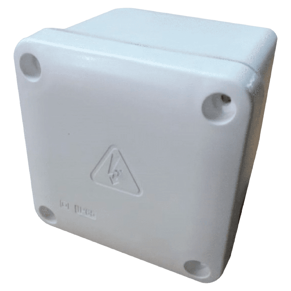 [33465] Caja de Paso PVC Estanca 90x90x55mm IP65 Blanca Sistelectric