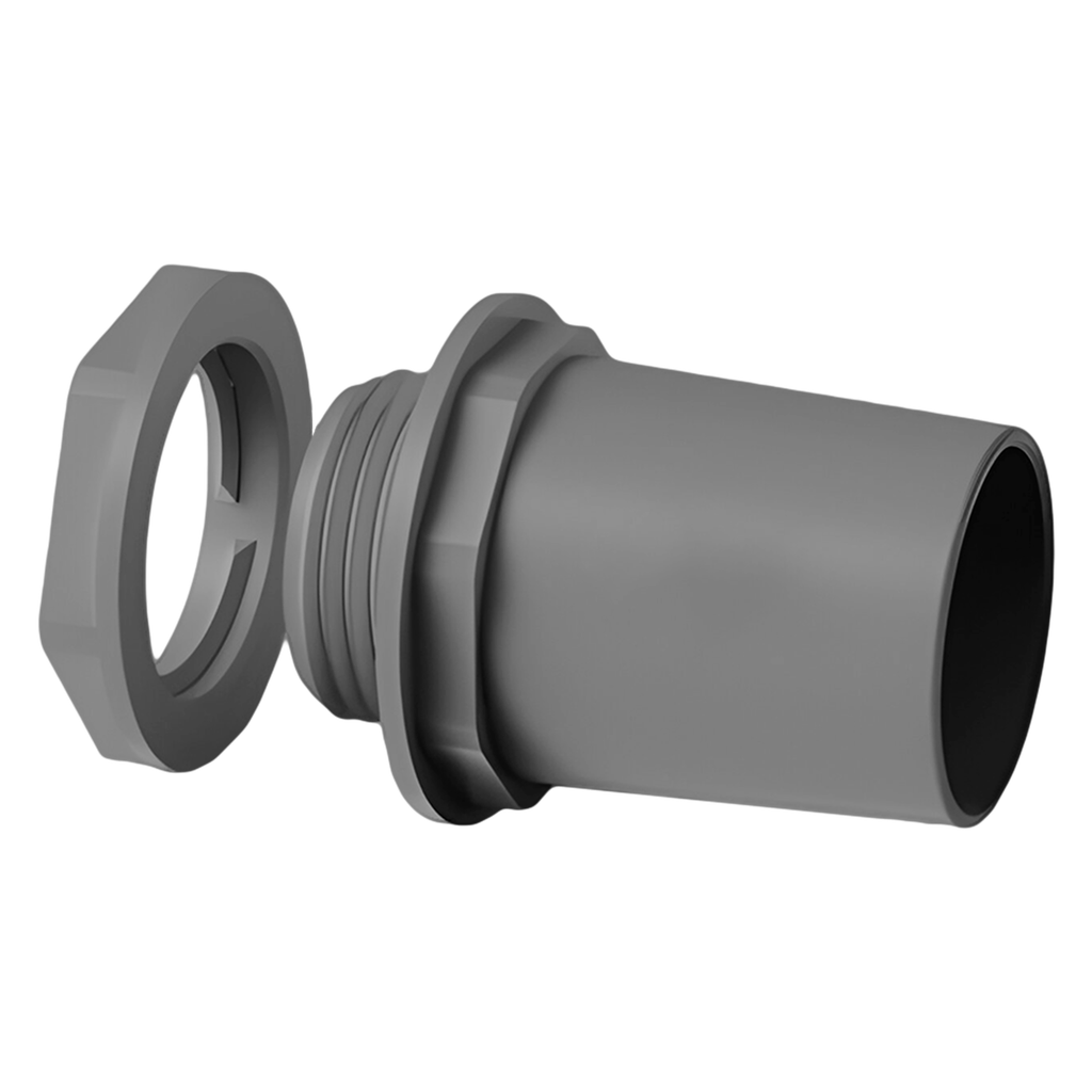 [33524] Conector P/Caño HDX CTR C/Tuerca 1" 25mm Sistelectric