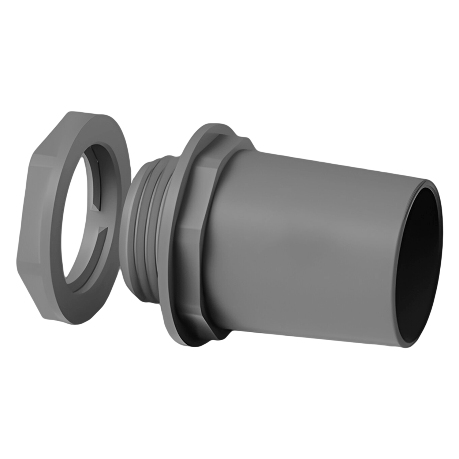 Conector P/Caño HDX CTR C/Tuerca 1" 25mm Sistelectric