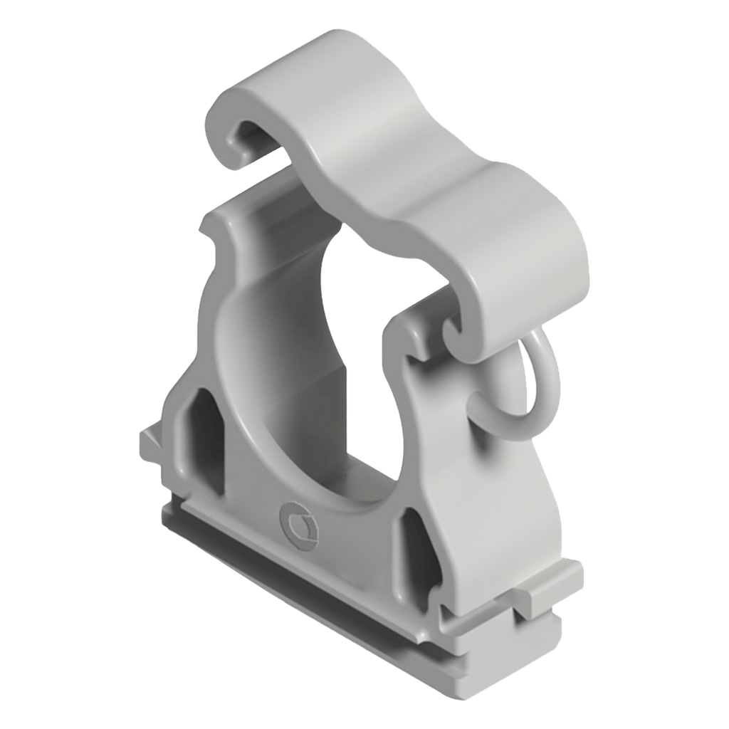 [33603] Grampa PVC P/Caño Ajustable 1 1/4" 32mm Blanco Sistelectric