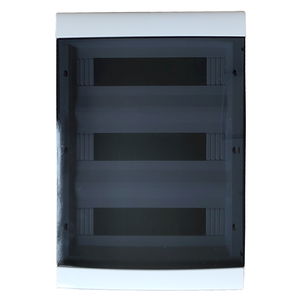 CAJA TM EMBUTIR 48 POLOS BLANCA PUERTA FUME 04048