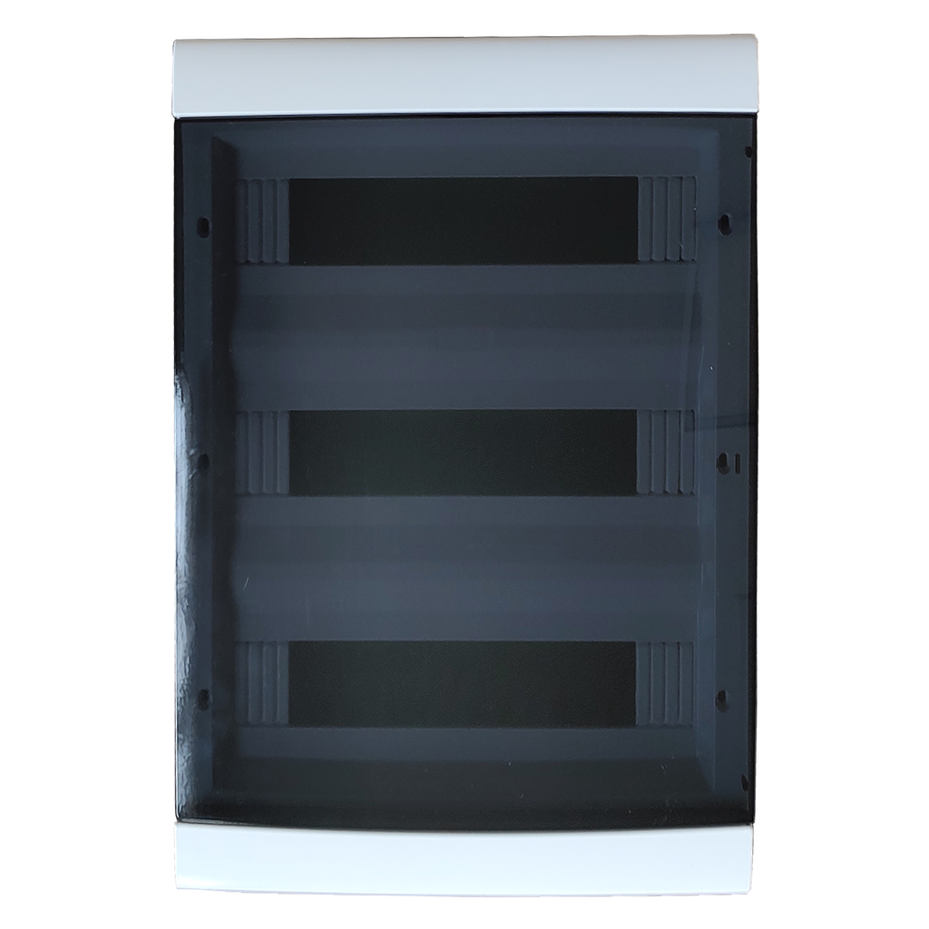 [33662] Tablero DIN PVC Embutir 48 Módulos Puerta Fume Interior IP30 Blanco Sistelectric