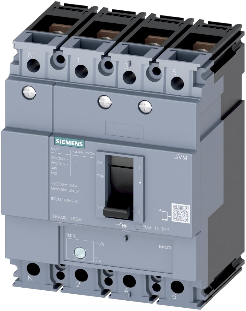 INTERR. TM220 ATFM TETR 25kA 44-63A 3VM1163-3GE42-0AA0