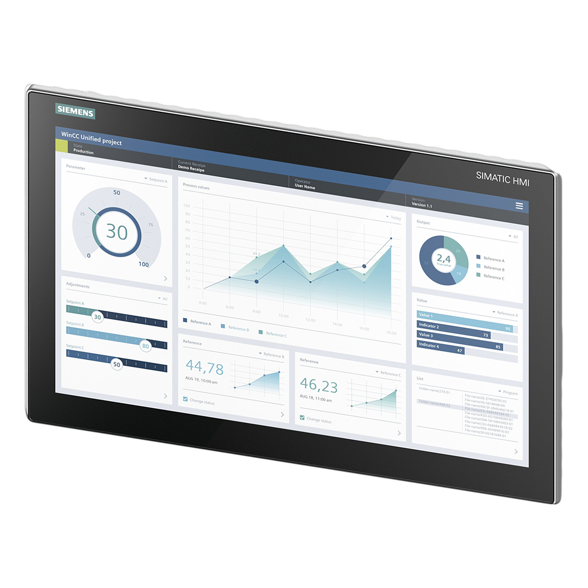 Panel Comfort Unified HMI MTP1900 18,5" Touch TFT Interfaz Profinet 24VCC Siemens