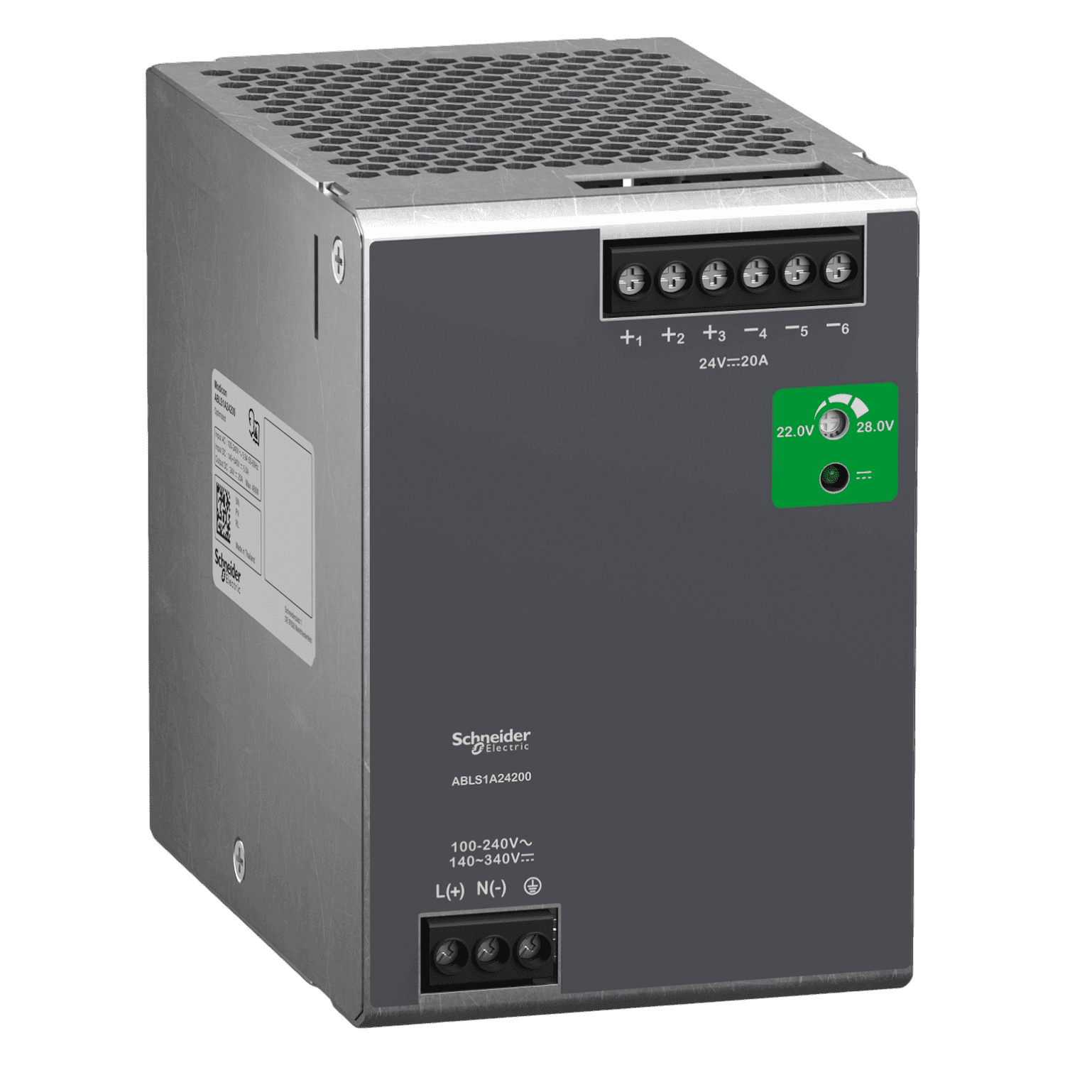 [6333] Fuente Monofásica ABLS E: 100/240V S: 24VCC 20A Schneider Electric