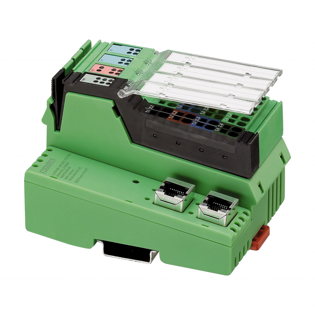 MODULO INLINE CABEZAL 8DI 24VDC 4DO MODBUS/TCP 2xRJ45 IL ETH BK DI8 DO4 2TX-PAC