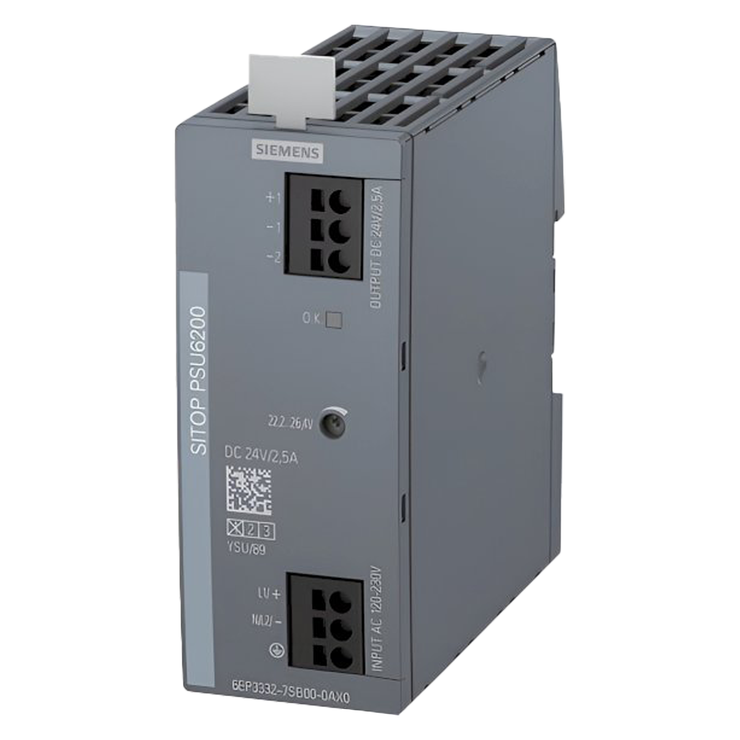 [7767] Fuente Monofásica PSU6200 E: 120/230VCA/VCC S: 24VCC 2,5A Siemens