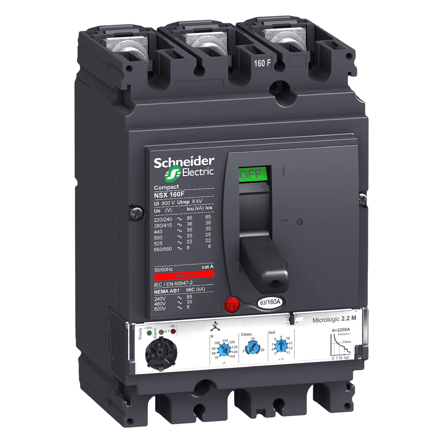 [8537] Interr. NSX160F 3P 150A 415VCA Schneider Electric