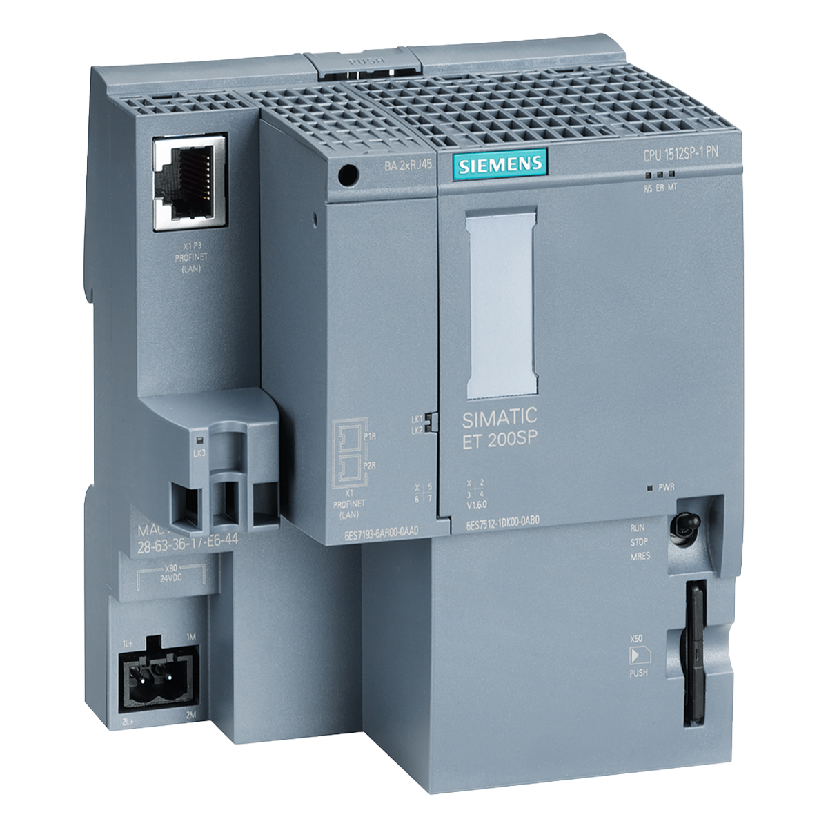 [9762] CPU ET200SP 1510SP-1PN 200KB/1MB 1xPN- S/Bus ADAP 24VCC Siemens