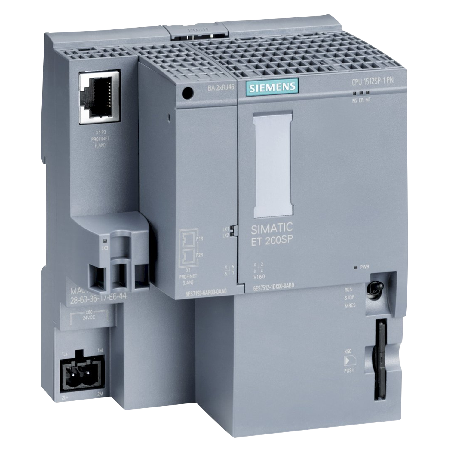 CPU ET200SP 1512SP-1PN 400KB/2MB 1xPN-S/Bus ADAP 24VCC Siemens