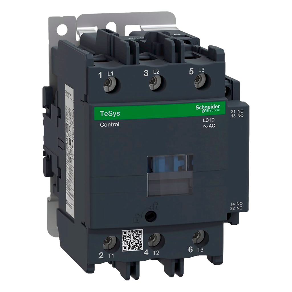 Contactor LC1D 3P 80A 220VCA 37kW 1NA+1NC Schneider Electric