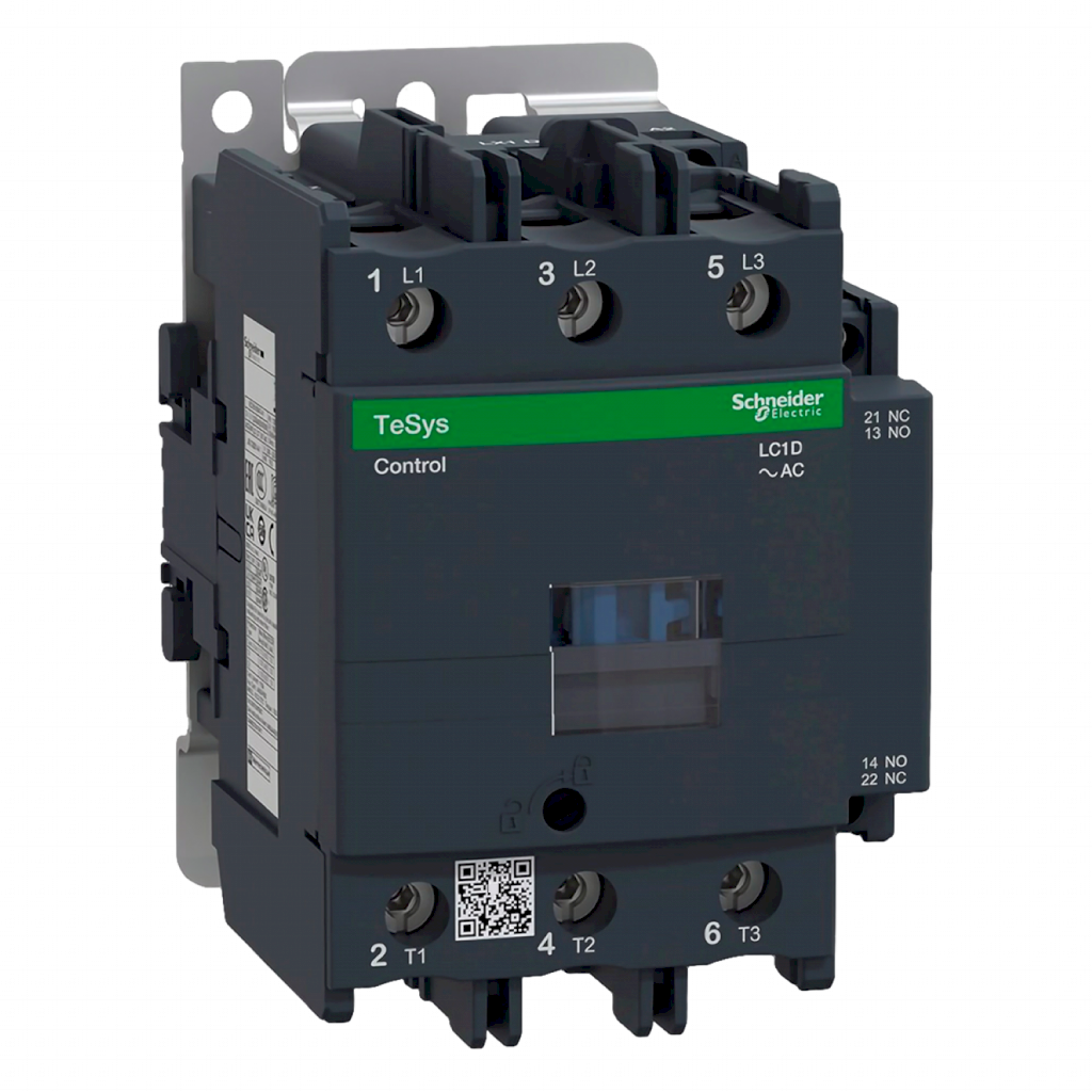 Contactor LC1D 3P 80A 24VCA 37kW 1NA+1NC Schneider Electric