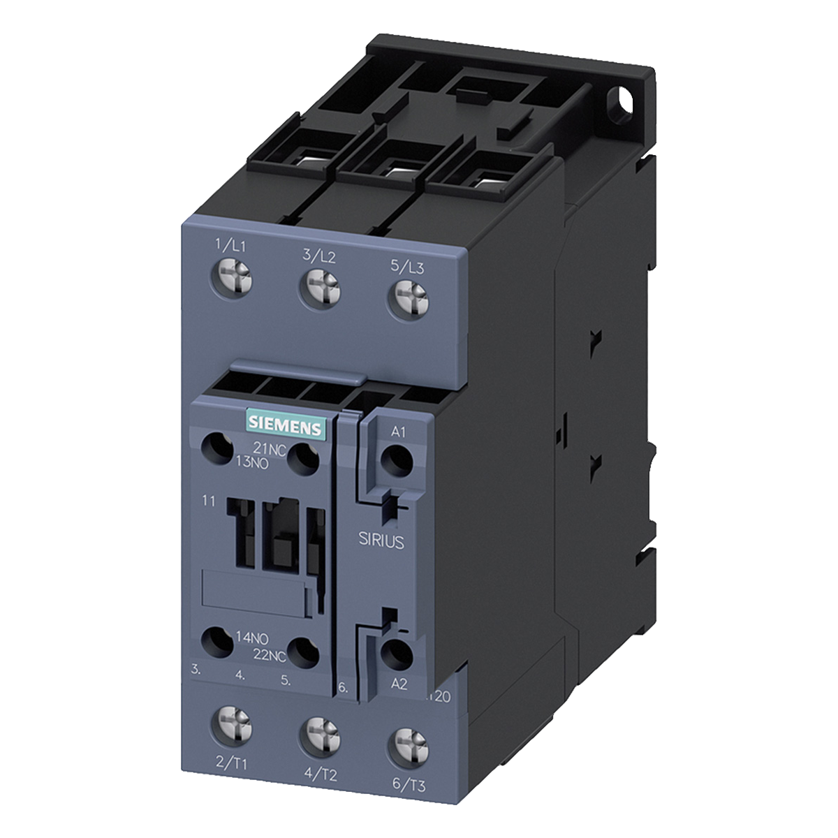 [25393] Contactor 3RT2 3P 65A 220VCA 30kW 1NA+1NC S2 Siemens