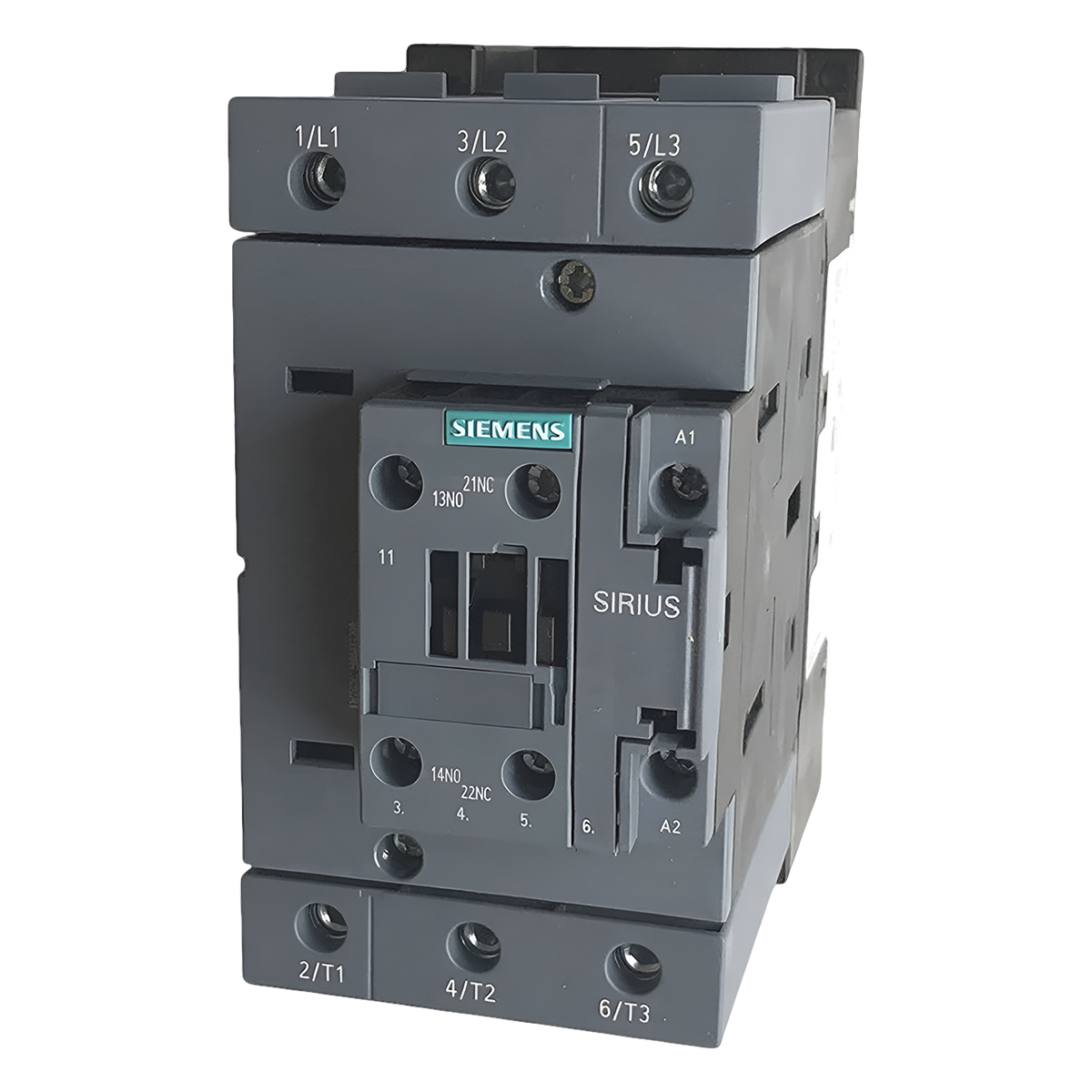 [25410] Contactor 3RT2 3P 95A 24VCA/CC 45kW 1NA+1NC S3 Siemens