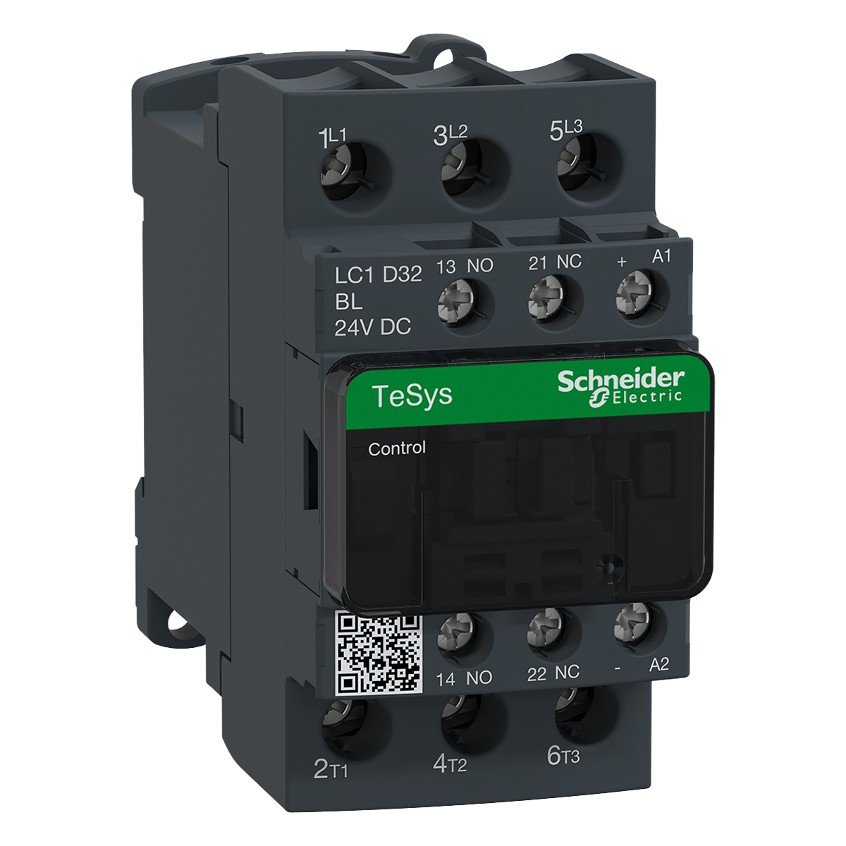 Contactor LC1D BC 3P 32A 24VCC 15kW 1NA+1NC Schneider Electric
