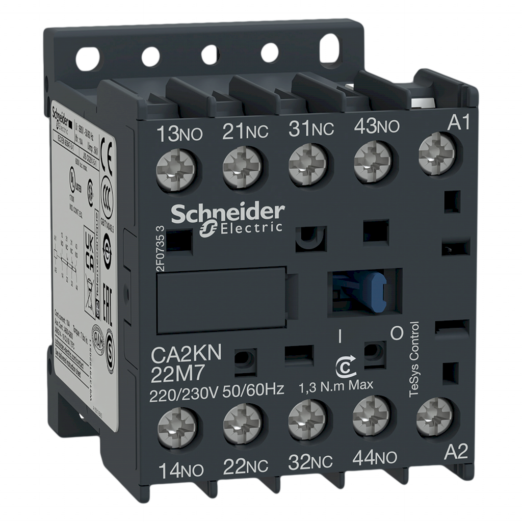CONTACTOR AUX. K 2NA+2NC 220V 50/60HZ CA2KN22M7