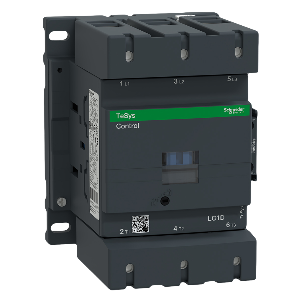 Contactor LC1D 3P 115A 110VCA 55kW 1NA+1NC Schneider Electric