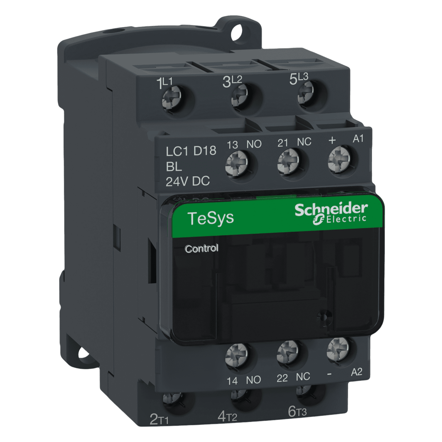 Contactor LC1D BC-AR-ANTIP 3P 18A 24VCC 7,5kW 1NA+1NC Schneider Electric