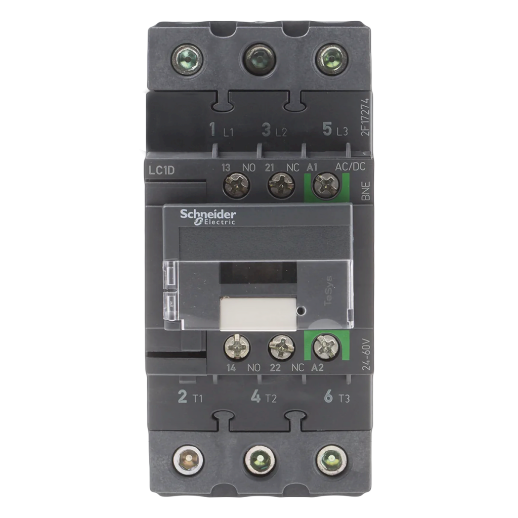 CONTACTOR D 40AMP 18.5KW 24-60VCA/CC 3P EVLK LC1D40ABNE