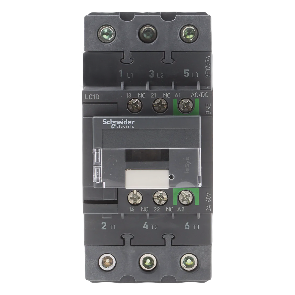 Contactor LC1D 3P 65A 24-60VCA/CC 30kW Schneider Electric
