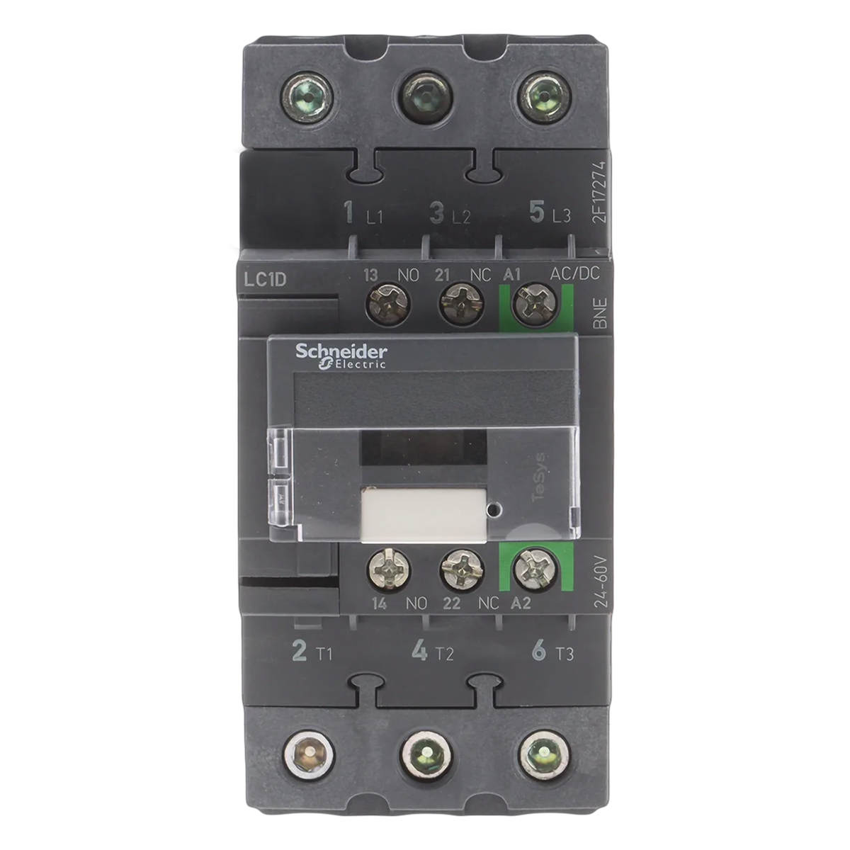 Contactor LC1D 3P 65A 24-60VCA/CC 30kW Schneider Electric