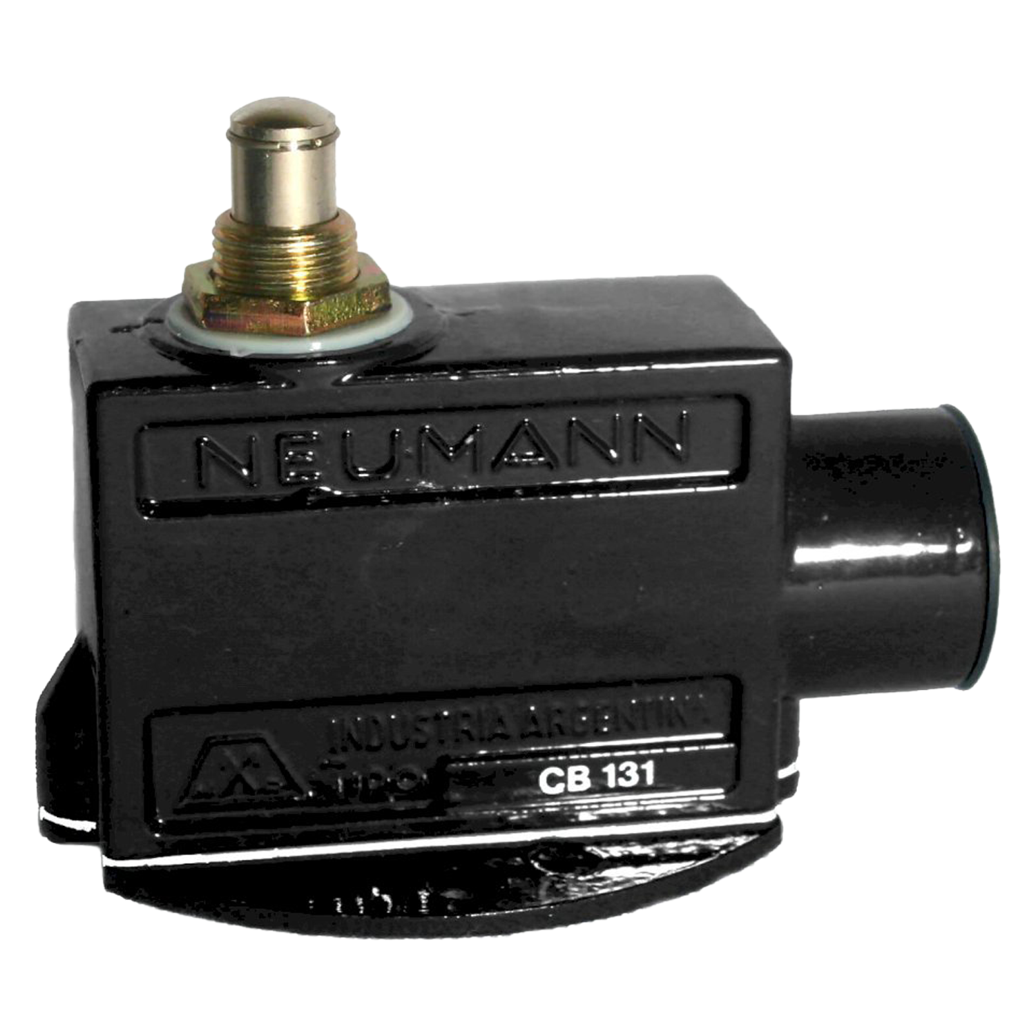 [5] Límite de Carrera CB-131 Pistón Metal 1NA+1NC Fijacion En Base Neumann