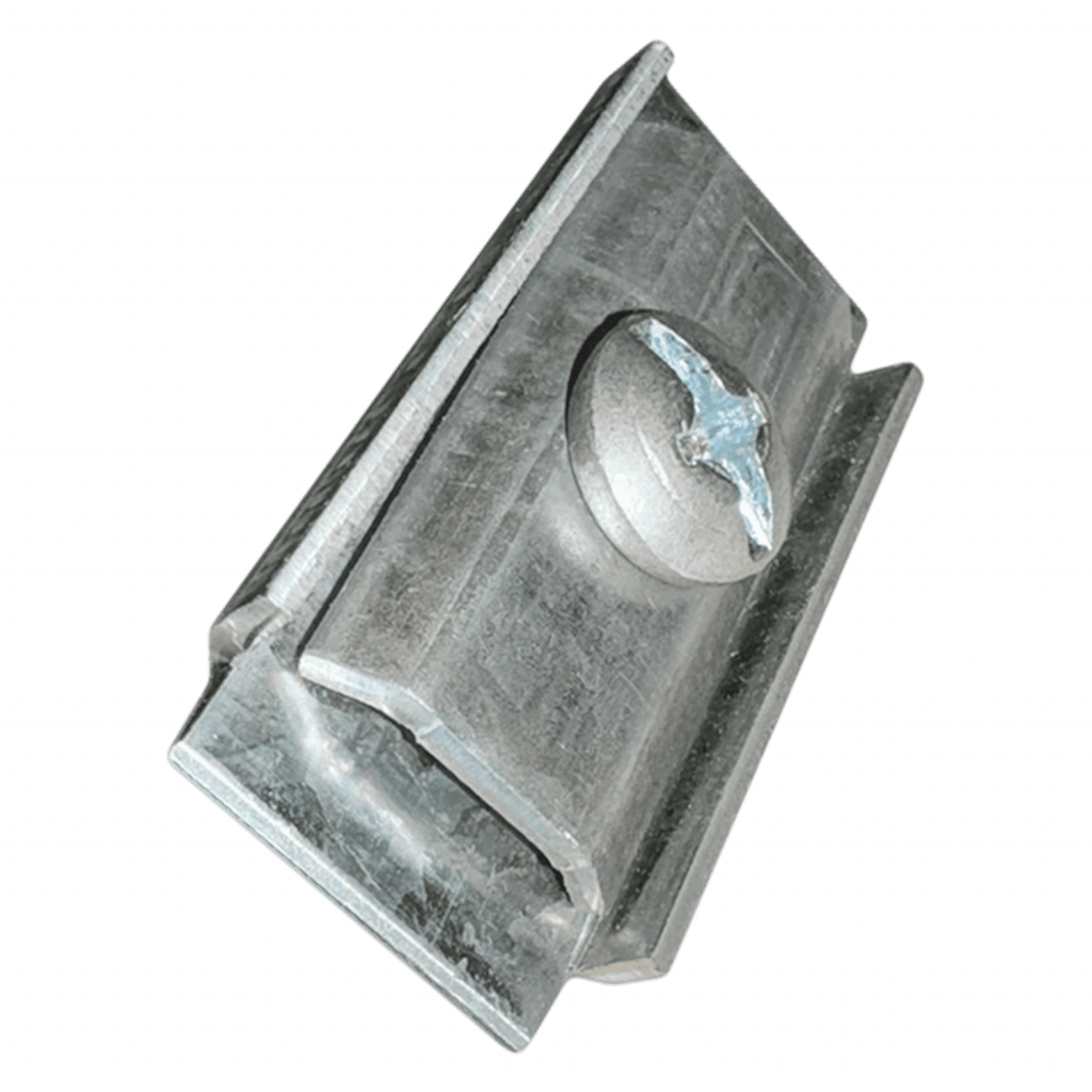 Cupla Unión P/Tramo Alambre Ala 75mm Espesor 2,4mm Chapa Zincada Samet