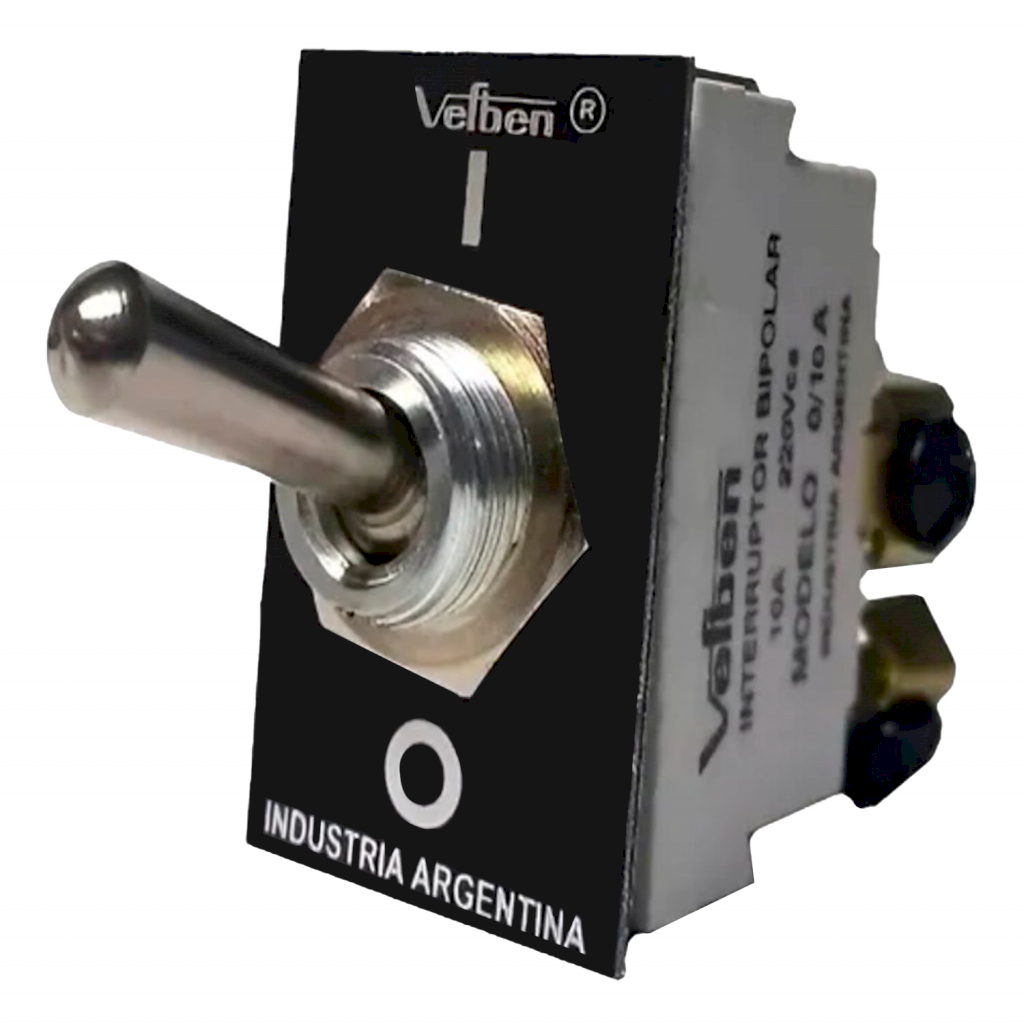 [6508] INTERR. BIPOLAR METALICO 10 AMP. 12 A