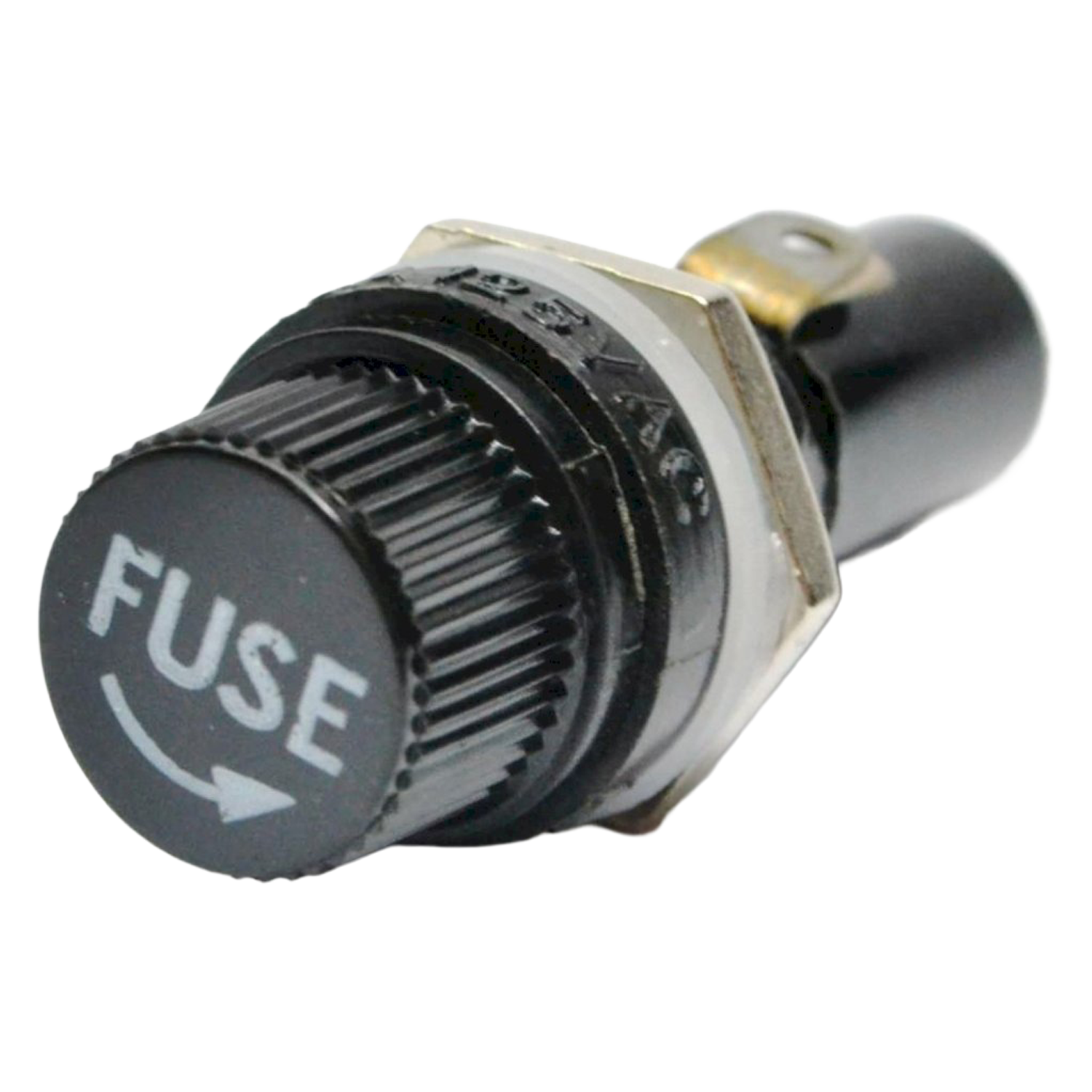 Portafusible P/Panel 30x6mm Negro Electronica