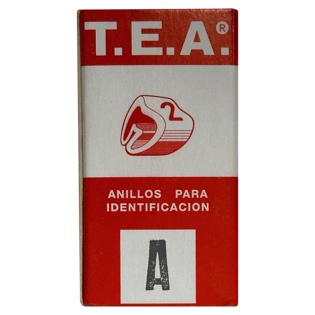 [14210] Anillos Identificadores OM Omega X100u Letra A Tea