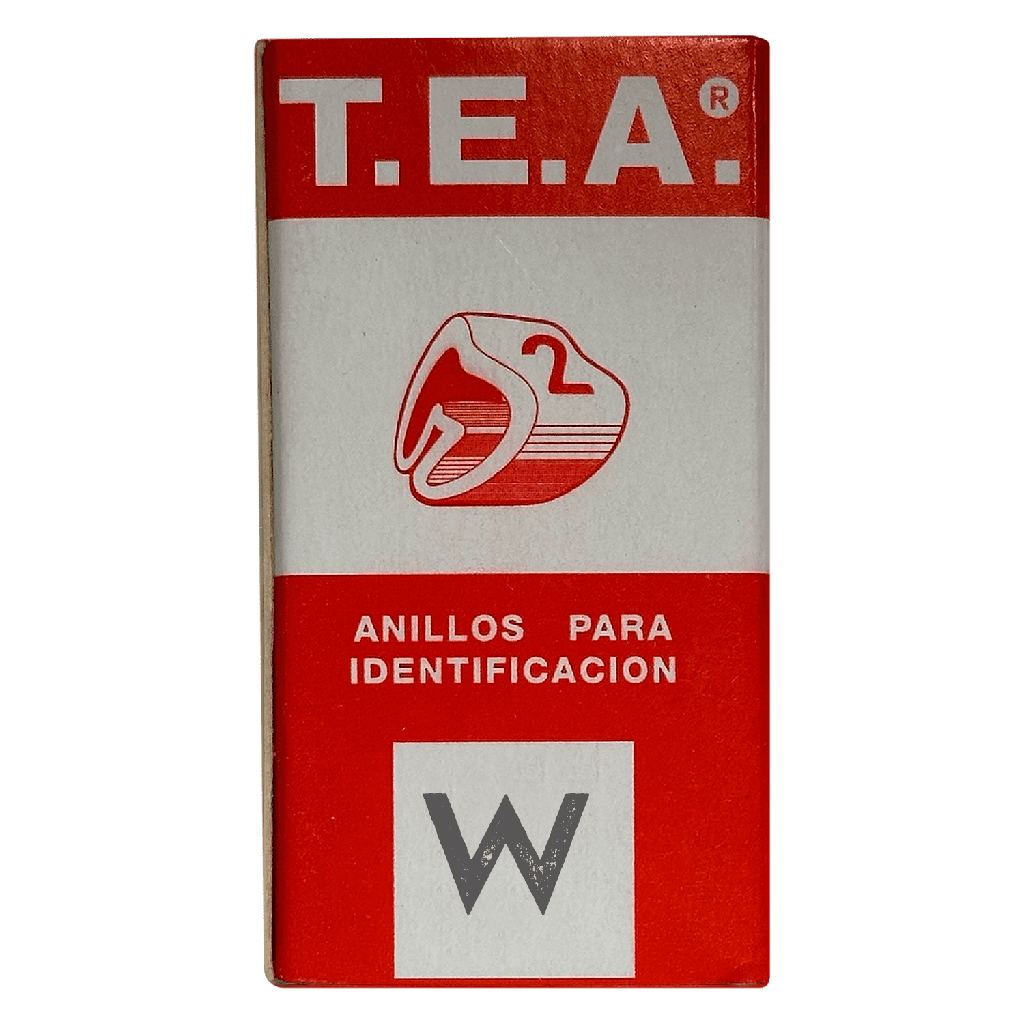 Anillos Identificadores OM Omega X100u Letra W Tea