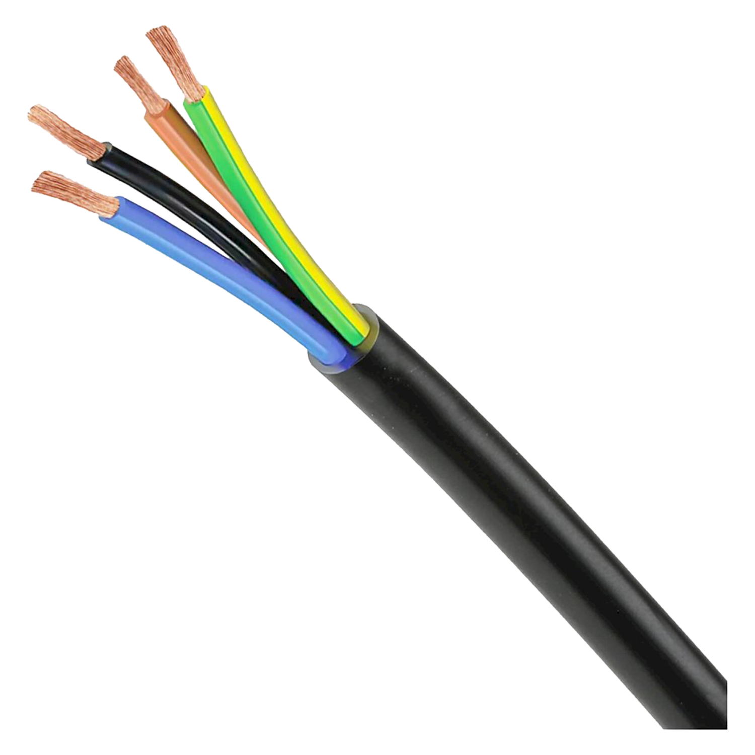 Cable Caucho Silicona 4x16mm2 27A 750V Negro Tecno Indusil