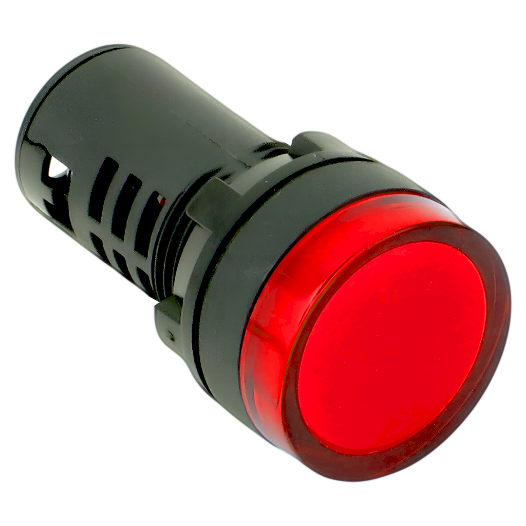 Ojo De Buey Plastico Multiled 24VCA 22mm Rojo Tea