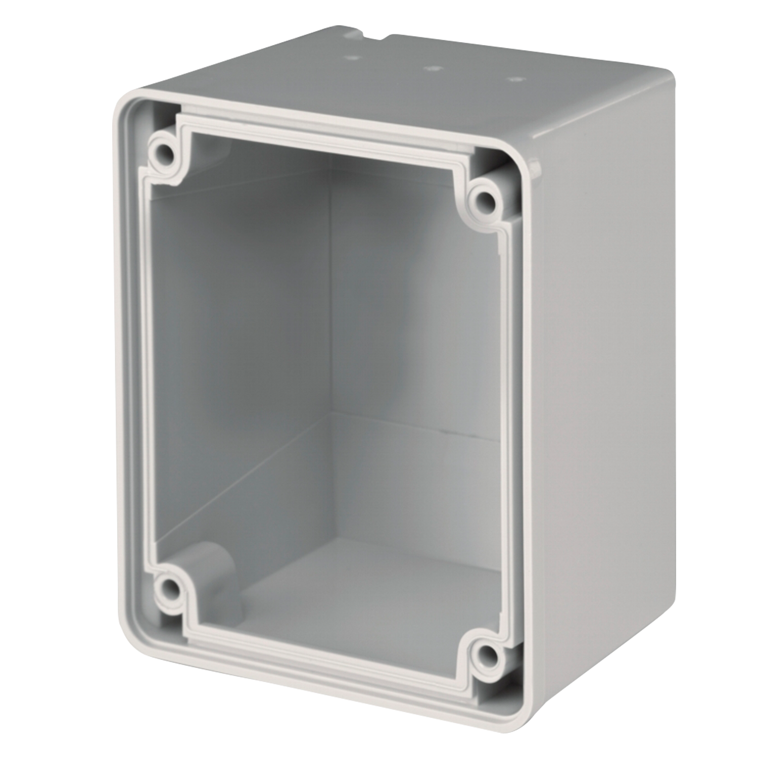 Caja Recta Termoplástico P/Un Toma 32A 84x106mm Interior y Exterior IP66 Gris Scame