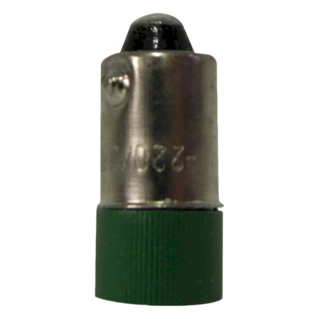 Foquito Multiled Metal Plastico BA9S 220VCA 0,6W 40lm Verde Tbcin