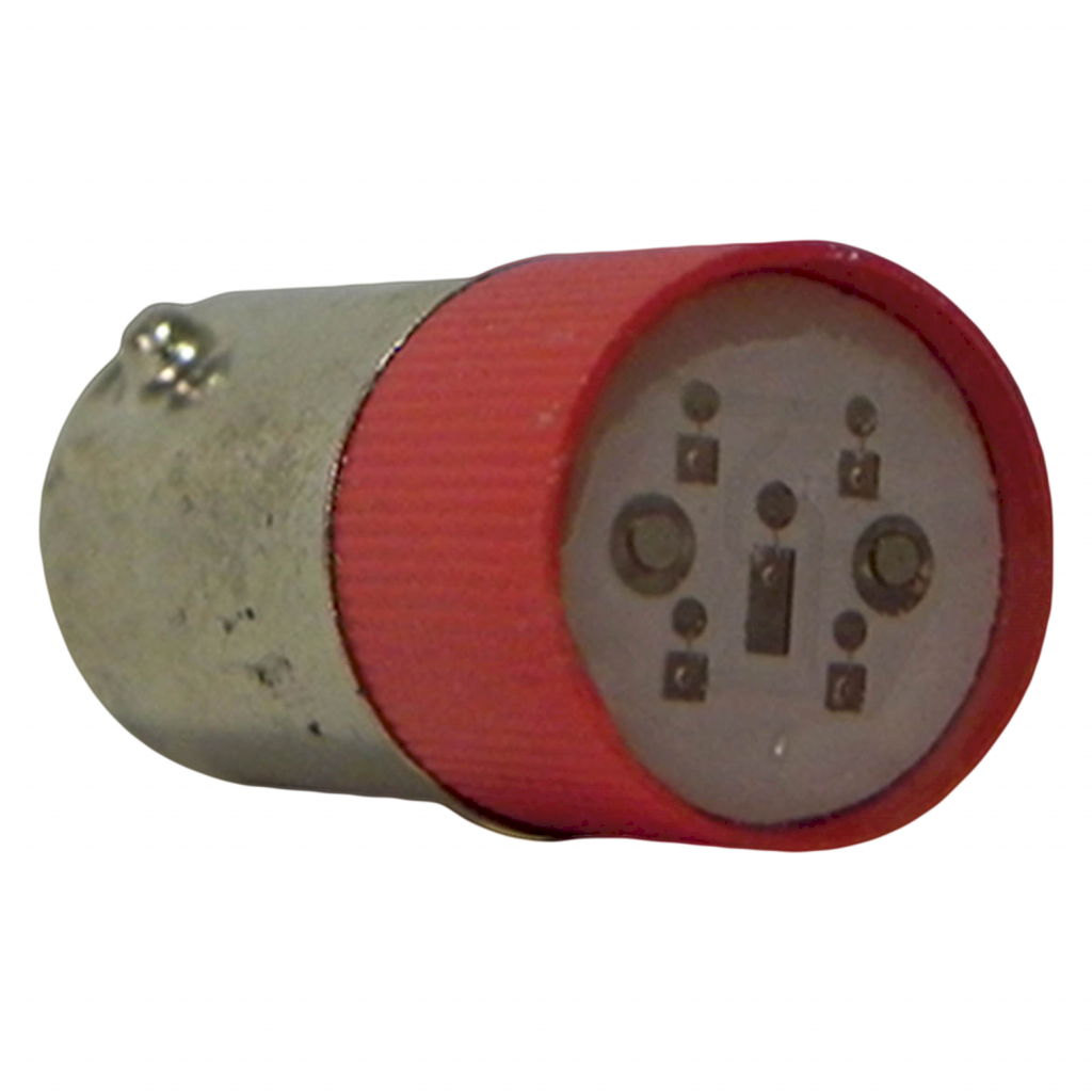 Foquito Multiled Metal y Plástico BA9S 220VCA 0,6W 40lm Rojo Tbcin