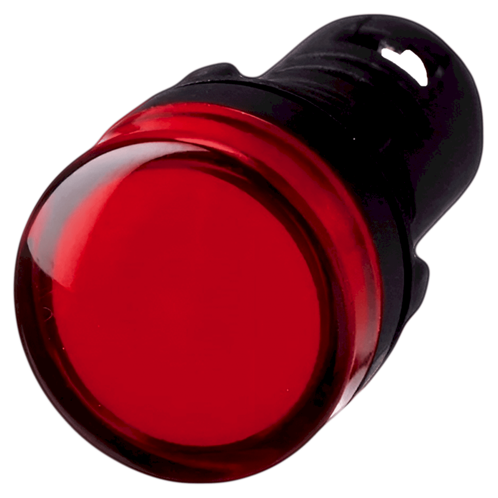 Ojo De Buey Plastico 220VCA 22mm Rojo Vefben
