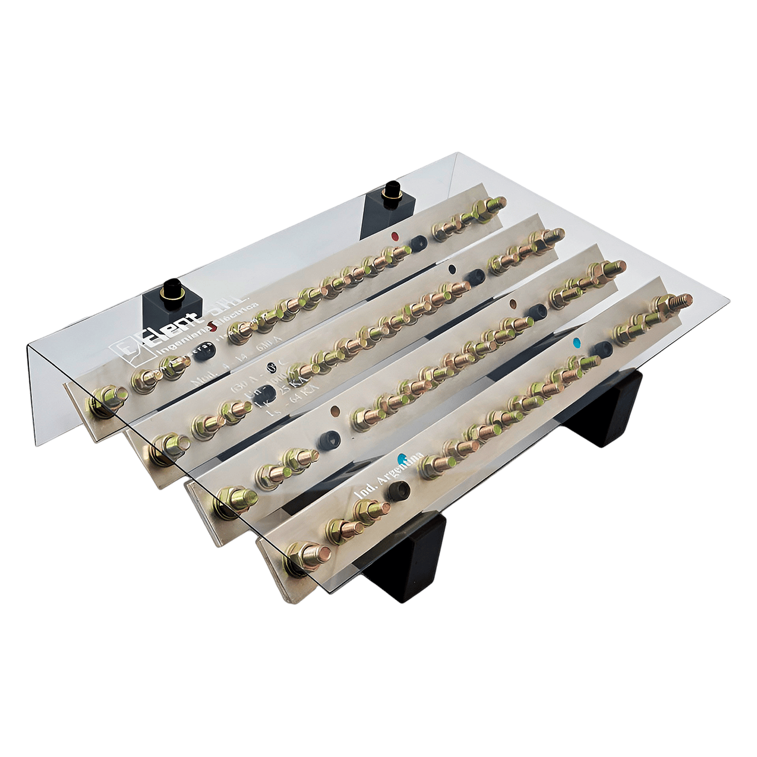 [26905] Repartidor Tetrapolar 14/630A C/Tapa Profesional Elent