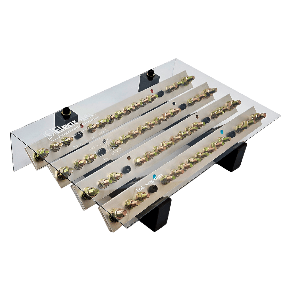 [26905] Repartidor Tetrapolar 14/630A C/Tapa Profesional Elent