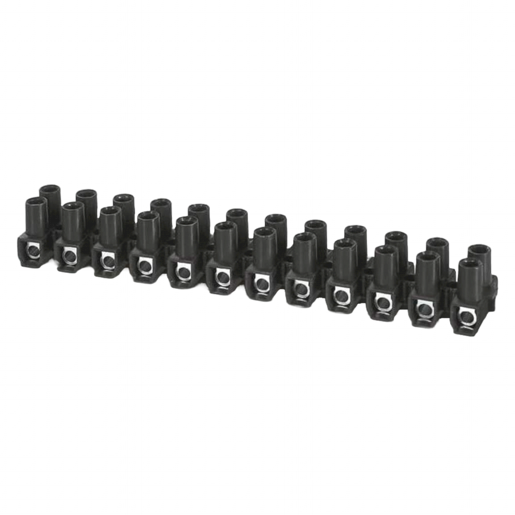 [10925] Bornera Flexible 15A 2,5mm2 Negra Tea